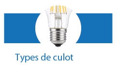 types culots ampoule led